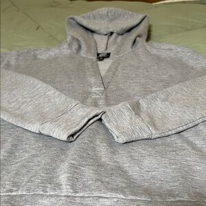Bobeau Split Neck Pullover Hoodie